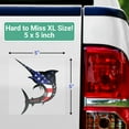 thumbnail image 4 of Ellopi 5" x 5" Waterproof XL USA Flag Fish Sticker Decal, 1 Pc, 4 of 6