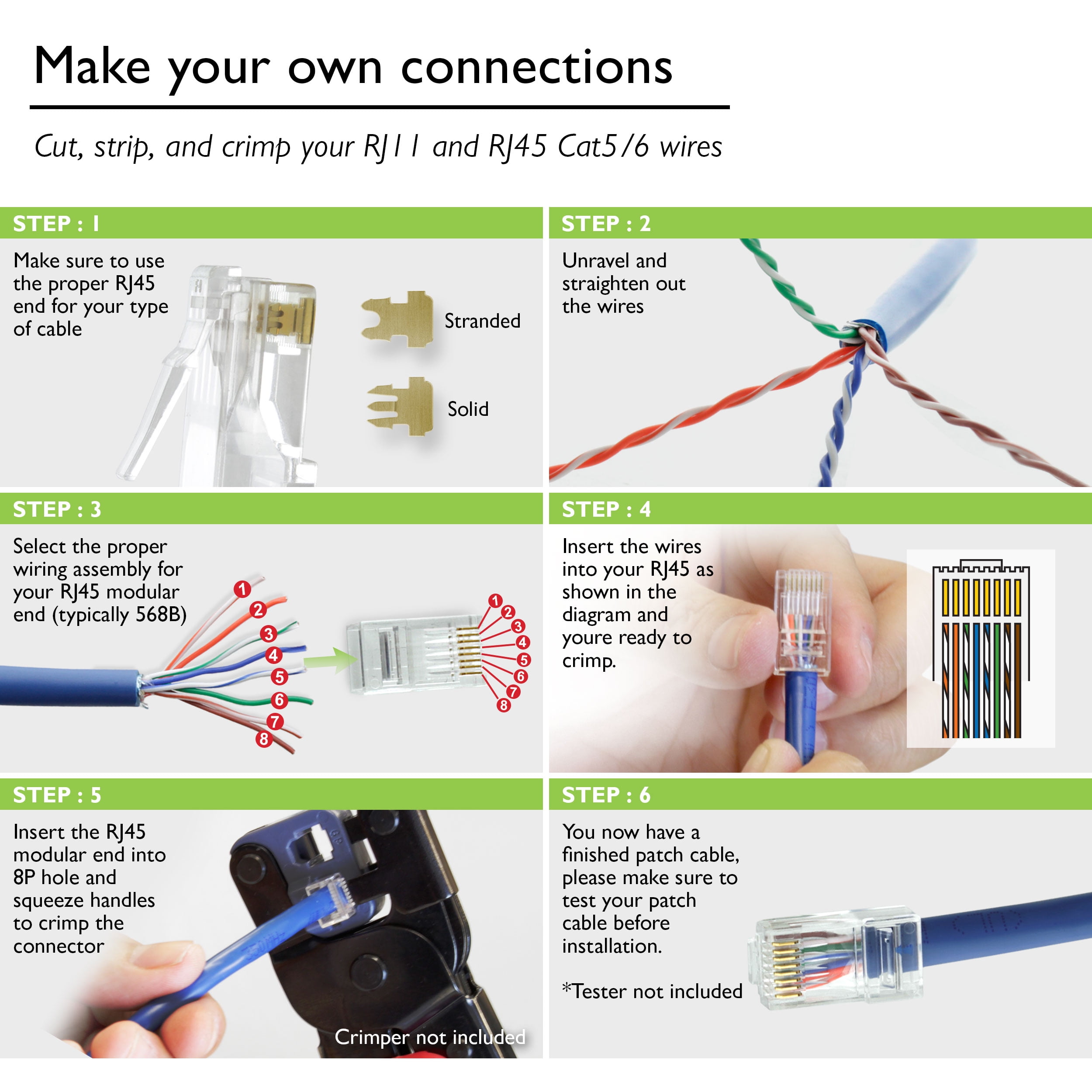 Cat 5 Cable Crimping Diagram