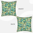 thumbnail image 3 of KLL Animals with Leaf Decorative Throw Pillow Covers Velvet Soft for Couch Sofa Bedroom Living Room Outdoor - 18"x18", 3 of 8