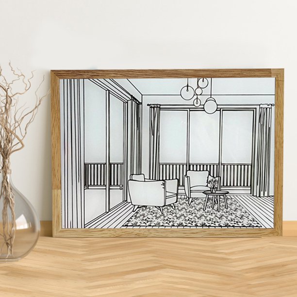 Luz De Noche Ambiente ligero Pintura moderna Regalo perfecto (Habitación junto al mar grande) Sywqhk Para estrenar