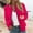 Hot Pink, variant on Baseball Jacket for Women 2025 Fall Long Sleeve Lightweight Plain Zip Up Casual Jackets Coat Outerwear