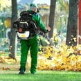 thumbnail image 4 of Tereitr 552cc 1.7HP Gas Backpack Leaf Blower, 550 CFM Air Volume with Ergonomic Straps & Shockproof Handle, 2-Stroke Engine for Yard and Garden Cleaning, 4 of 9