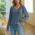 thumbnail image 2 of EDFBUYKRS Chiffon Blouse Fall Women Lightweight Sunscreen Shirt Long Sleeve Block Xl, 2 of 4