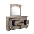 thumbnail image 5 of Maklaine Contemporary 72"W Wood Dresser and Mirror in Gray Finish, 5 of 5