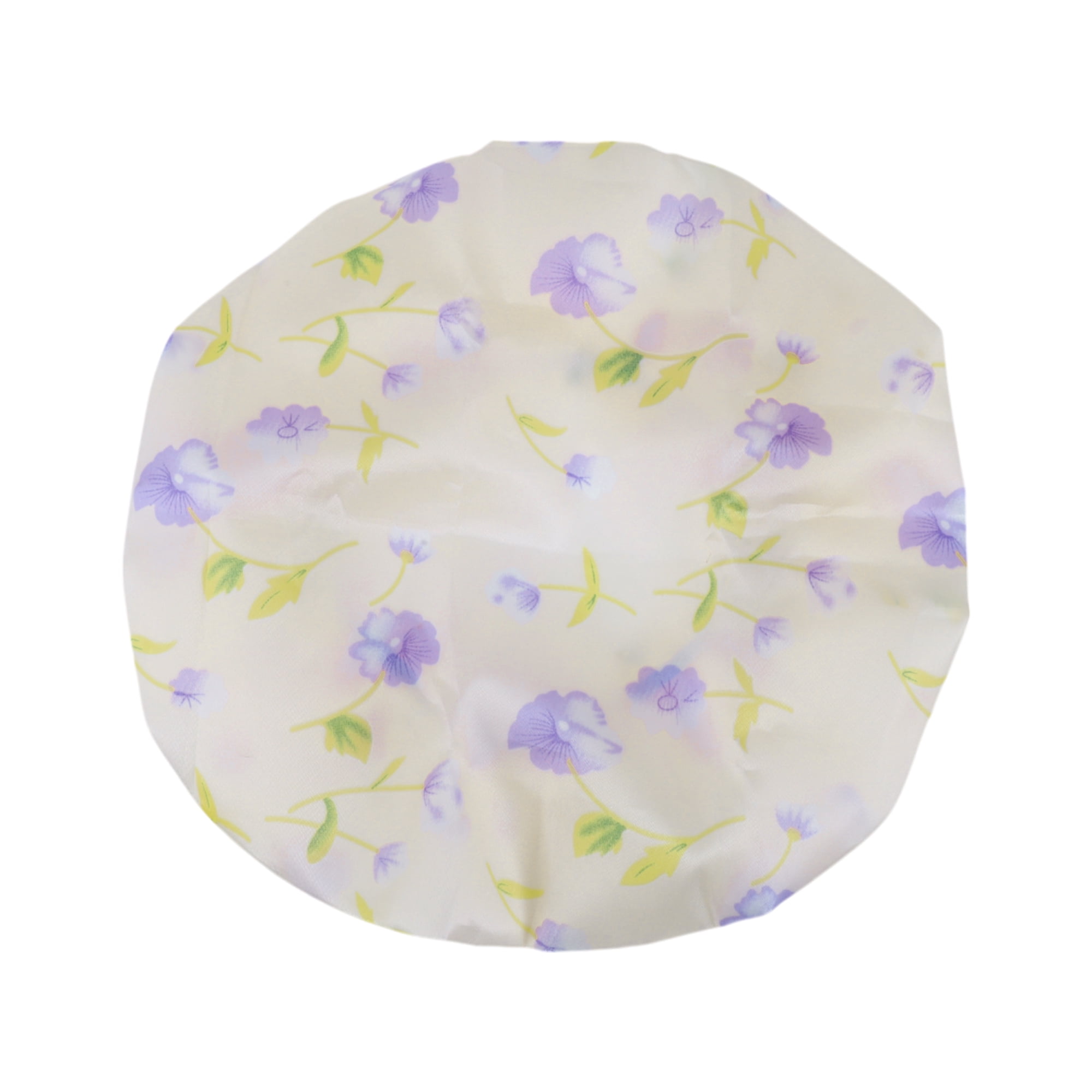 Unique Bargains Reusable Shower Cap 2 Pcs Light Yellow