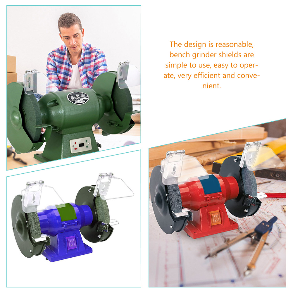 Frcolor 2pcs Bench Grinder Guard Replacement Bench Grinder Eye Shield