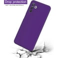 thumbnail image 6 of Galaxy A13 5G Case,  Samsung A13 5G Case Liquid Silicone Case Dual Layer Hybrid Hard PC Soft Silicone Gel Rubber Bumper Slim Fit Shockproof Protective Phone Case for Samsung Galaxy A13 5G,Purple, 6 of 12