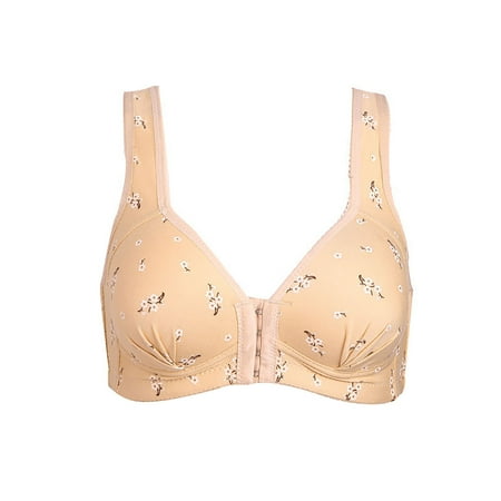 

AIEOTT Women s Solid Bra Wire Free Underwear One-Piece Bra Everyday Underwear