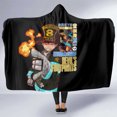 thumbnail image 1 of Shinra Kusakabe Fire Force Hooded Blanket Anime Style Ts04, 1 of 5
