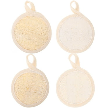 Yuan 4 pcs Exfoliating Face Scrubebr Facial Scrub Pads Facial Loofah Scrubber Exfoliator for Women