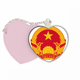 thumbnail image 1 of Vietnam Asia emblema nacional Bolsa de viaje Mirror maquillaje corazón rosa, 1 of 4