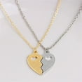 thumbnail image 2 of Pack de 2 Collares Collares de Amistad para Niñas Cadena Colgante de Cumpleaños (Oro Plata) Metal Plata Oro, 2 of 6