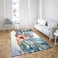 thumbnail image 4 of Merry Christmas Persian Enjoys Catmas Winter Xmas Holiday Indoor Rug Cat Lover Kitten Owner Gifts Carpet Living Bed Room Sofa Home Decor - 02022, 4 of 5