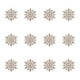 thumbnail image 2 of 12pcs Snowflake Christmas Tree Decorations, 10CM Hollow Snowflake Pendant, plastic snowflake decorations, elegant snowflake tree ornaments, for bedroom, durable plastic material, lightweight hollow, 2 of 9