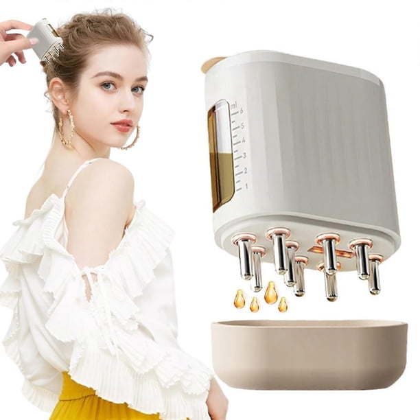 2 in 1 Electric Scalp Massager and Hair Oil Applicator for Hair Growth with Deep Massage and Precise Oil Application
