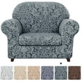 thumbnail image 1 of Subtrex Stretchy 2-Piece Washable Armchair/Lovesaet/Sofa/XL-Sofa Slipcover, Jacquard Damask Pattern, 1 of 6