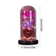 thumbnail image 3 of Lámpara de noche con cúpula de cristal y rosa preservada, con luces LED | Base en forma de corazón y detalles de cristal | Regalo romántico para el hogar | Ideal para mujeres, 3 of 7