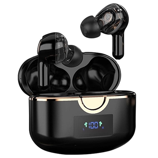 Audifonos Bluetooth Manos Libres T22 Tws Fralugio Doble Micrófono Negro Fralugio Sport