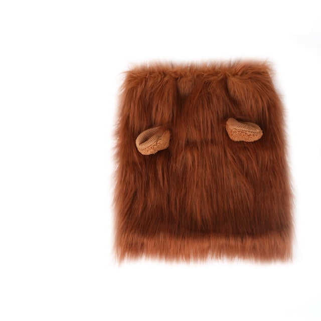 Mane For Dog With A Animals Tail Wig For Dog With Ears Pet Animals Mane Costume Button Adjustable