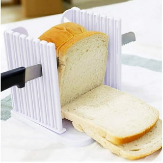 DBTech Wood Bread Slicer for Homemade Bread, Foldable Bread Cutter