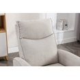 thumbnail image 6 of Bestier Power Rocker Recliner Chair with High Backrest and USB Port, Electric Swivel Nursery Glider Rocking Chair for Living Room, Bedroom, Off-white, 6 of 6