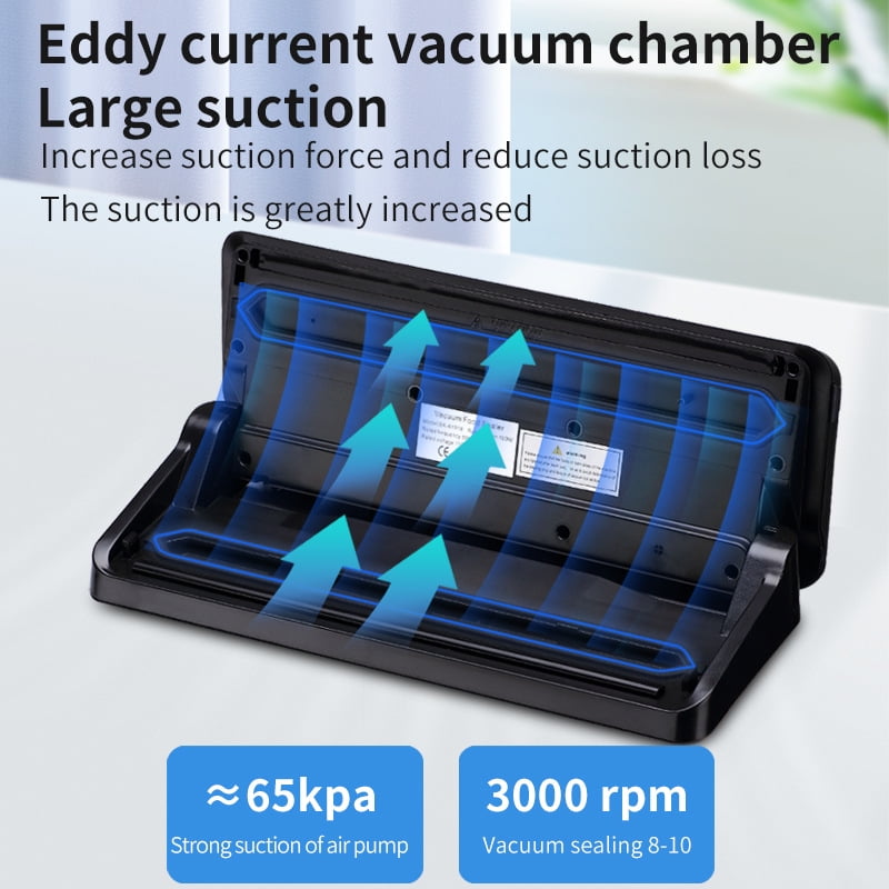 Vacuum Sealer, Handle Lock Design,  Multifunctional Commercial and Home Vacuum Food Sealer Vacuum Sealers with Built-In Roll Storage