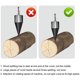 thumbnail image 4 of Taladro para partir madera Taladro cónico para partir madera para taladros percutores de impacto Cono para partir madera Diámetro, vástago hexagonal de 32 mm - Vástago hexagonal de 32 mm, 4 of 5