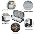 thumbnail image 4 of Standing Pencil Case with Base Large Capacity Stationery Pouch Pen Bag with Zipper for Women Men Abstract Shapes Pattern, 4 of 7