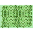 thumbnail image 1 of Ahgly Company Machine Washable Indoor Rectangle Transitional Dark Lime Green Area Rugs, 2' x 3', 1 of 7