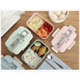 thumbnail image 4 of PENGXIANG Kitchen Microwave Lunch Box Wheat Straw Children Kids School Office Portable Food Storage Container, 4 of 9