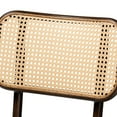 thumbnail image 5 of Baxton Studio Katina Mid-Century Modern Dark Brown Finished Metal and Synthetic Rattan 2-Piece Outdoor Dining Chair Set, 5 of 10