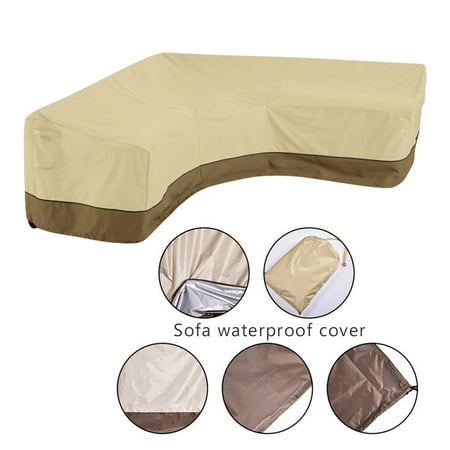 Fashionhome V Shaped Sectional Sofa Cover Outdoor Furniture Patio Couch Protector Waterproof Canada Fashionhome V Shaped Sectional Sofa, Veranda Patio V Shaped Sectional Sofa Cover