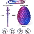 thumbnail image 2 of Huevos de dragón impresos en 3D con juguetes de Pascua con interior de dragón, 6 unidades, 2 of 8
