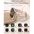 thumbnail image 2 of Correa de reloj Minyee Leather compatible con Fitbit Versa 4/3/Sense, 2 of 6