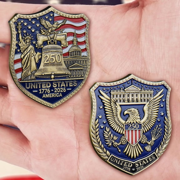 Elegant Patriotic Commemorative Ornament – Meaningful Collectible Decoration for America 250th Anniversary Celebrations, Gift Giving, and Home Display