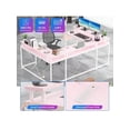 thumbnail image 3 of Ourlova U Shaped Desk. 126 Inch Gaming Desk With Monitor Stand And LED Lights. Reversible Shaped Large Computer Desk With Power Outlets. Large Corner Office Desk With Storage Bag And Hooks, 3 of 7