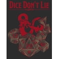 thumbnail image 2 of Women's Dungeons & Dragons Dice Don't Lie Logo Graphic Tee Black Medium, 2 of 4