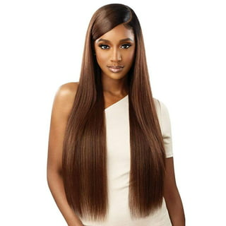  Outre Sleek Lay Part Synthetic Lace Front Wig - ELMIRAH 34 (1  Jet Black) : Beauty & Personal Care