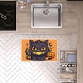 thumbnail image 4 of Halloween Decoration Practical Door Mats Indoor for Entryway Garden Deco, Multifunctional Halloween Night Halloween Decor, 19.7" X 31.5", Wear-Resistant Black Cat Pumpkin Front Door Mats, 4 of 5