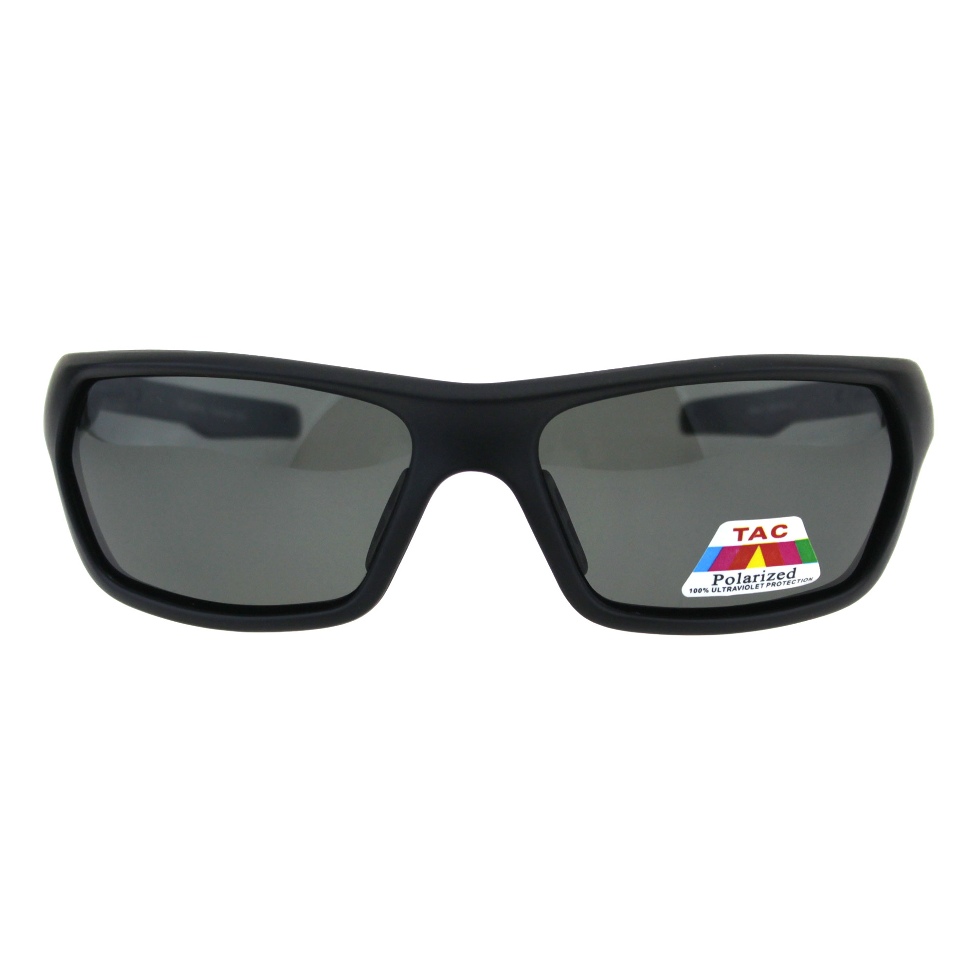 Polarized No Glare Warp Plastic Sport Light Weight Mens Sunglasses Matte Black - image 2 of 3