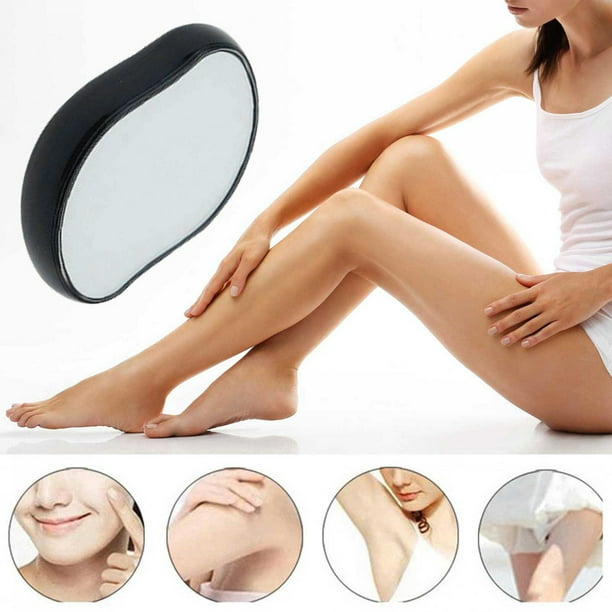 Crystal Hair Eraser, Painless Exfoliation Hair Removal Tool, for Men &  Women Arms Legs Back, Fast and Easy Exfoliate 