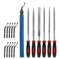 thumbnail image 1 of Deburring Tool Kit, 6-1/2Inch Metal Handle Chamfer Tool for Resin Aluminum Brass Plastic Pipes Tube Hole 3D Art, 1 of 5