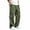 Army Green, variant on BXJX Boys Cargo Pants Size 10-12, Hiking Elastic Waist Multi‑Pocket Wide Leg Outdoor Pants for Fall Winter Army Green