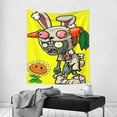 thumbnail image 4 of Plants Vs Zombies Wall Tapestry Cartoon Poster Wall Hanging Tapestry for College Dorm Living Room Bedroom Decoration 60x51 Inch, 4 of 8