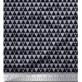 thumbnail image 1 of Soimoi Gray Heavy Satin Fabric Triangle Art Geometric Print Sewing Fabric Yard 54 Inch Wide, 1 of 3