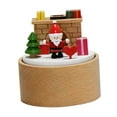 thumbnail image 4 of Almencla Mechanical Music Box Clockwork Toy Anniversary Collectibles Cute Holiday Rotating Music Box Musical Figurine for Friends Kids Fireplace, 4 of 8