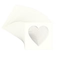 thumbnail image 3 of Antique White Picture Frame Mat for 29x29 Frames - Heart Opening for 26x26 Photos - 50 Mats, 3 of 7