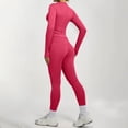 thumbnail image 6 of Pyhlmscde Seamless Gym Outfits for Women 2 Piece Set High Waist Leggings Long Sleeve Butt Lifting Jacket, 6 of 6