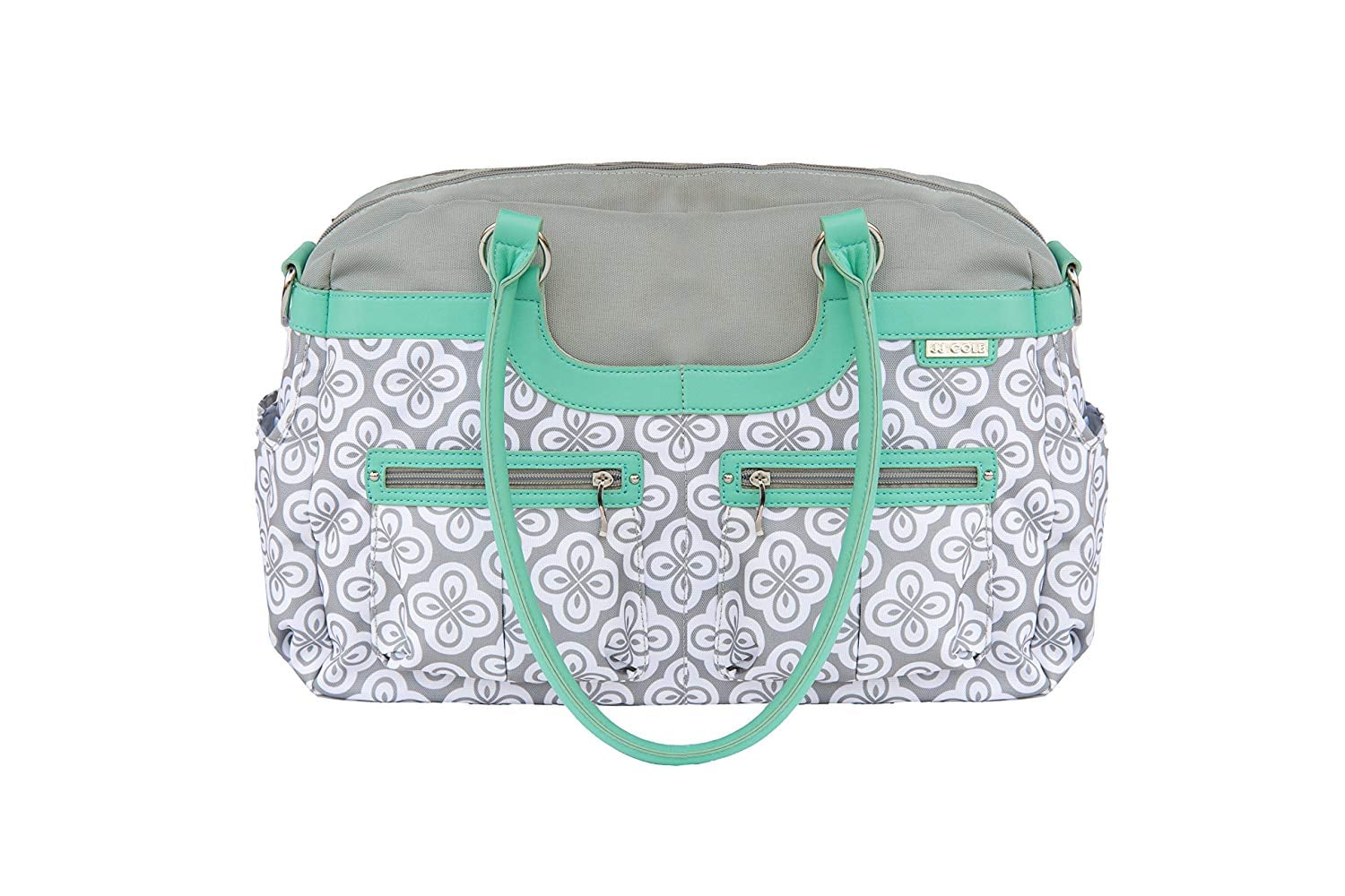 JJ Cole Satchel Diaper Bag, Azure Infinity