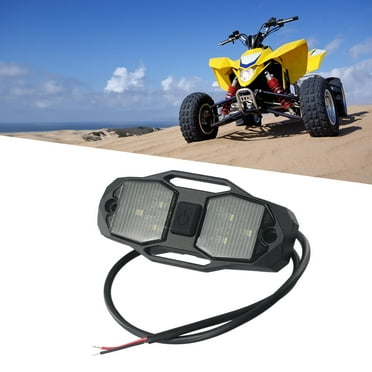 White Roll Bar Mount Led Dome Light Rock Light W/Switch for Polaris for Rzr Utv 4Wd